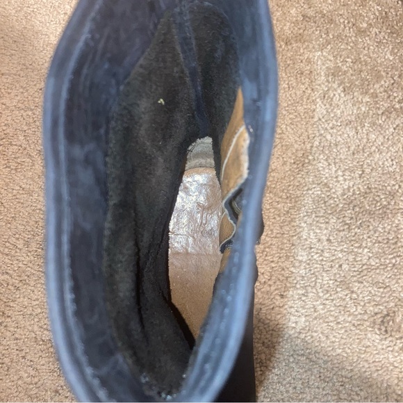 Frye Addie Mid Nubuck Black Suede Leather Boot - Picture 12 of 15